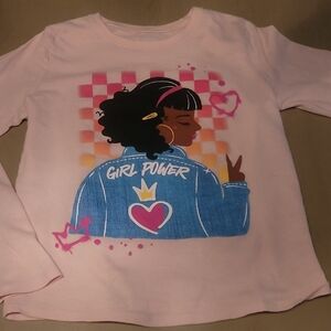 The Children's Place Light Pink 'Girl Power' Graphic Long Sleeve Tee